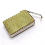 Vesta case set with green hardstone panels 4cm x 2.5cm- No obvious damage