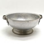 Rodney Kent aluminium hand wrought bowl #415 with ribbon design handles - 27cm diameter