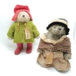 Gabrielle designs Paddington bear (with green duffel coat & red wellington boots) + Aunt Lucy with