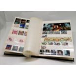 Stockbook containing UM/M (MNH) GB commemorative stamp collection FV £260+
