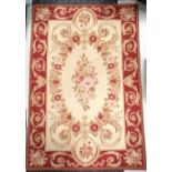 Wool tapestry rug/hanging 182cm x 124cm In good used condition