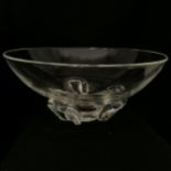 Steuben glass floret bowl - 19.5cm diameter x 9cm high & has original box with packaging (no dust