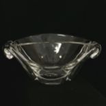 Steuben glass oval bowl #7970 - length 24cm and has original box with packaging