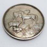 Antique Royal Agricultural and Horticultural Society of South Australia unmarked silver medallion