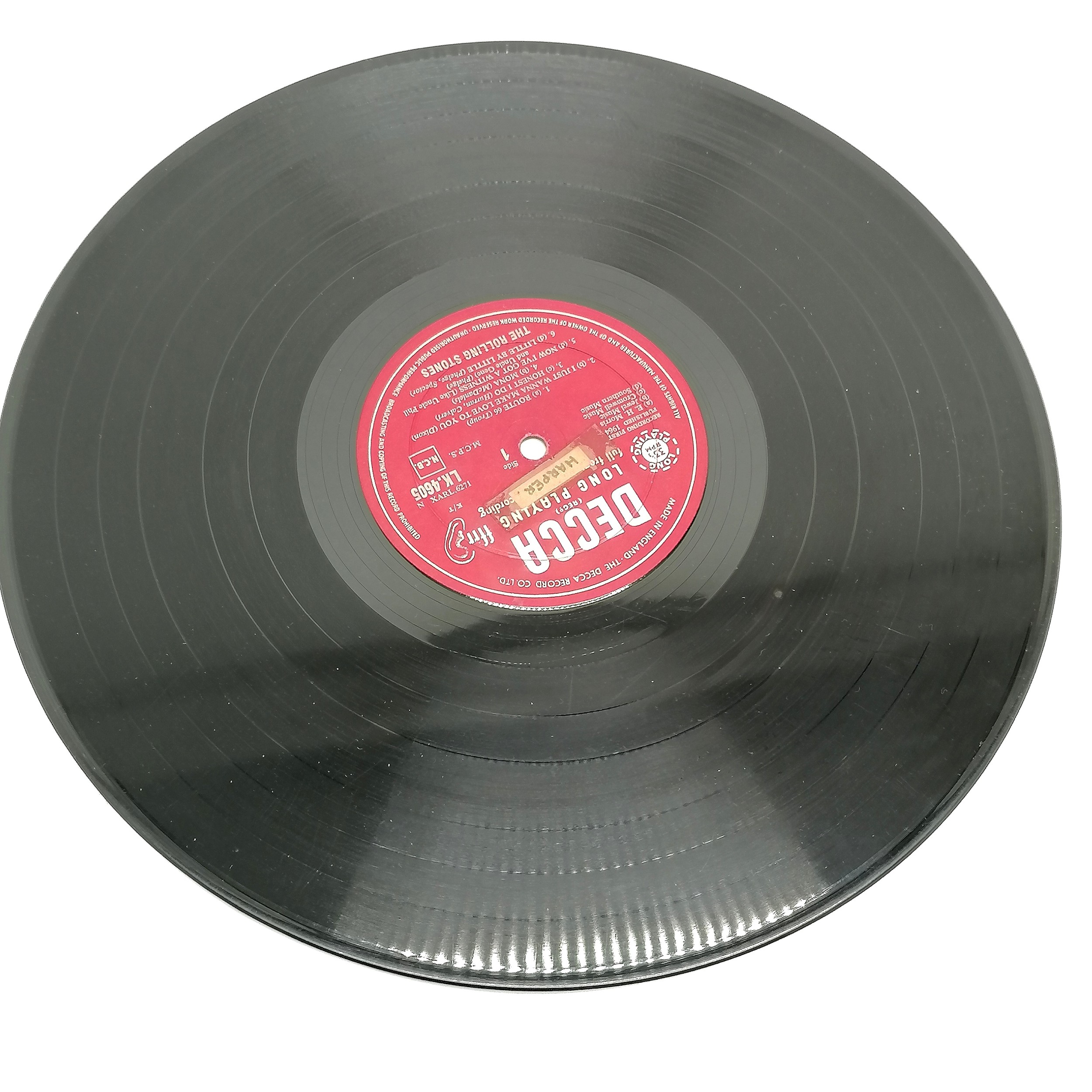 First album (1964) of the Rolling Stones by Decca MONO LK 4605 ~ the vinyl has a red/silver Decca ' - Image 3 of 4