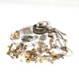 Qty of costume jewellery mostly a/f inc hand lens (missing glass), Ikita pendant etc - SOLD ON