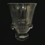 Steuben glass vase with scroll base #7964 - 15cm high and has original box with packaging