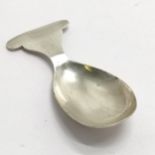 Silver hallmarked plain caddy spoon Sheffield 1913 by WHS 7.5cm long 12g- No obvious damage