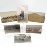 6 pre 1st World War military / Horse artillery postcards of manoeuvres, 1 bearing a postmark dated