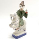 Rye Pottery Chaucer’s Canterbury Tales : The Merchant figurine - 24cm high & no obvious damage