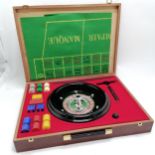 Grand Marnier liqueur cased roulette wheel + chips + baize cloth - 52cm x 38cm x 8cm