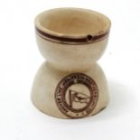 Anchor Line (steamship company) Henderson Brothers Ltd double egg cup - 5.5cm high x 4.5cm