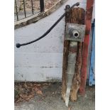 Antique lead water pump.