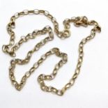 9ct marked gold 50cm neckchain - 5g - SOLD ON BEHALF OF THE NEW BREAST CANCER UNIT APPEAL YEOVIL