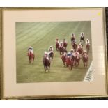 Horse racing photo "Quest for Fame's Derby" - frame 67 cm x 58 cm