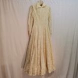 1950s all over lace dress wedding dress,good condition 80cm waist