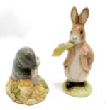 2 x Royal Albert (Beswick) Beatrix Potter figures - Diggory Diggory Delvet & Benjamin ate a