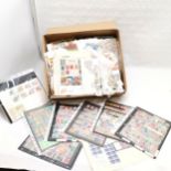 4.1kgs glory box of stamps inc commonwealth on sheets & unused GB machins + covers (inc 1982 +