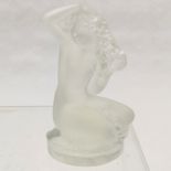 Lalique "Floreal" frosted crystal figurine #11904 in original box - 8cm high with no obvious damage