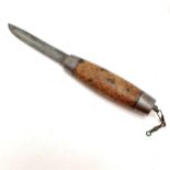 1874 antique barrel knife by Johan Engström (1846–1915) - total length 23cm ~ in good used condition