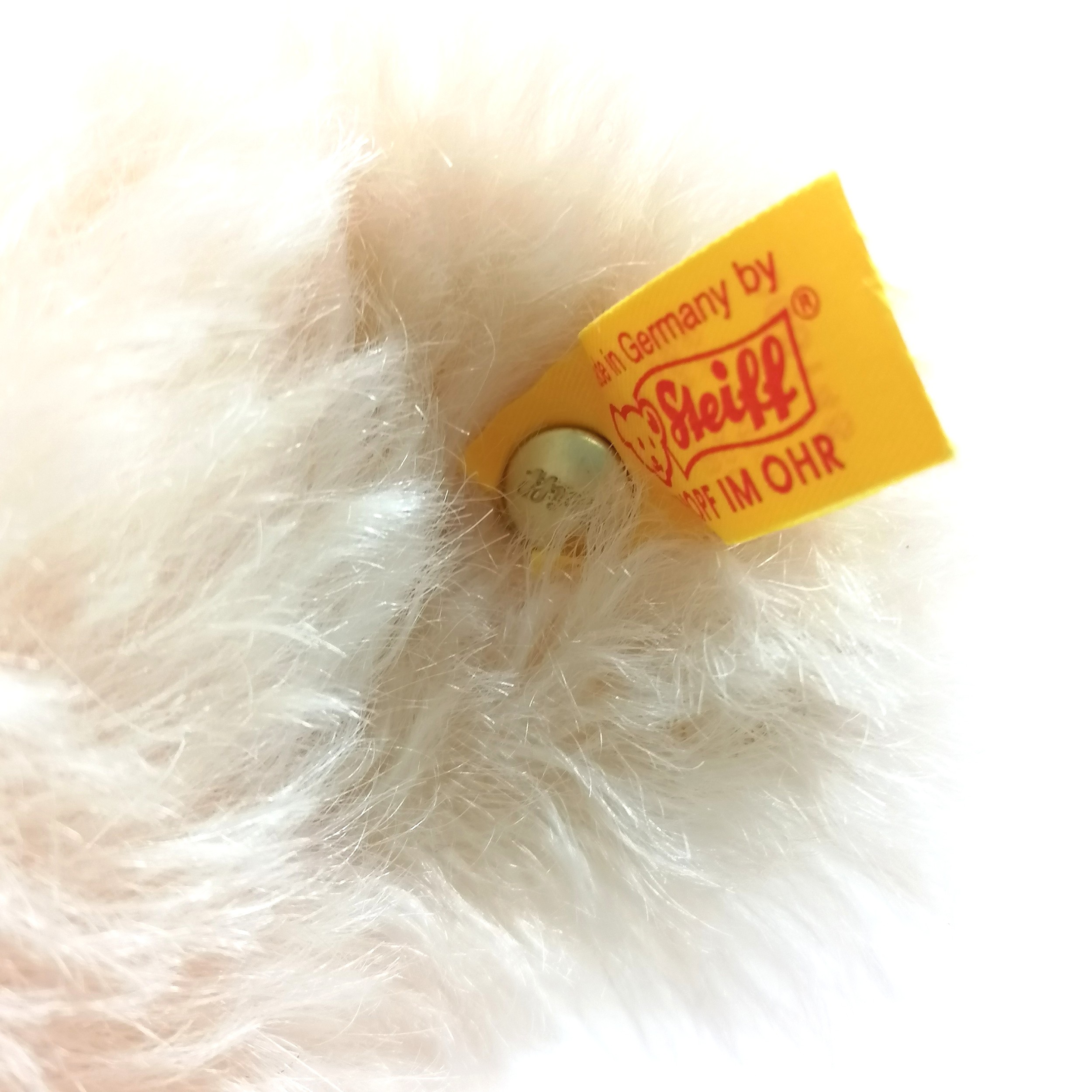 Steiff jointed mohair classic teddy with growl has swing tags 44cm high- In good used condition - Image 3 of 4