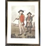 Framed antique mezzotint 'To the society of golfers at Blackheath' by Valentine Green (1739-1813)