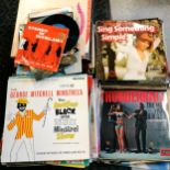Qty of mostly 33⅓rpm records - mostly shows / classical t/w small qty of 45rpm records