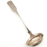 Antique foreign marked white metal ladle by W Rohde - 31cm & 162g ~ has old repair to bowl & small