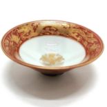 Antique Japanese Eiraku bowl C1840 with red and gold hand painted dragon decoration 13cm diameter-