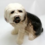 Large ceramic figure of an old english sheepdog - 34cm high x 44cm long with no obvious damage