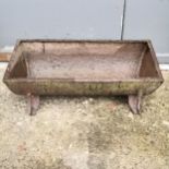 Cast iron feeding trough 60cm x 31cm x 18cm high