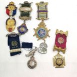5 medals of order incl. RAOB (3 are silver total weight 111g) T/W a white metal ARP badge with later