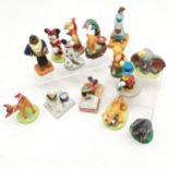 Collection of assorted Disney figures, to include Belle and the Beast, Pluto, Pinocchio, Dumbo 6