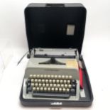 Scheidegger typomatic TMS typewriter in original carry case