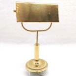 Contemporary Brass desk lamp, 40 cm high x 24 cm at widest point, Not tested.