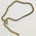 Fishel Nessler (F N Co) unusual gilt metal snake necklace - 51cm