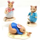 Collection of Border Fine Arts, to include Tom Kitten, Mrs Tittlemouse & Peter Rabbit with Robin,