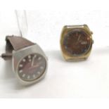 Roamer rockshell mark VII t/w Seiko bell-matic automatic wristwatches - run but both for spares /