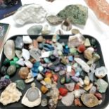 Large qty of polished stones / crystals / gemmological examples etc