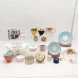 Collection of assorted China to include Aynsley cake plate 11 cm high x 26 cm diameter, 4 Taunton