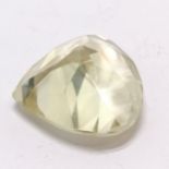 Large heart shaped cut citrine stone - 55ct