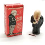 Boxed Cleveland smoking statesman (Winston Churchill) - box 8cm x 4.5cm x 2.5cm + 2 cigars