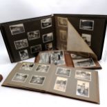 3 x vintage (1920's, 30's) photograph albums of family photos inc India, polo, elephants, snakes,