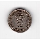 1710 Anne 2d maundy coin