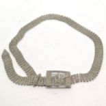 Vintage diamante belt - total length 98cm x 1.8cm wide