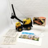 Tonka Turbo Diesel Crane (42cm long), boxed Sonic control Porsche, t/w an unmounted 'A Party in