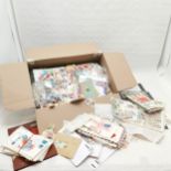 Box of stamps etc inc covers ~ total weight of lot 6.4kg