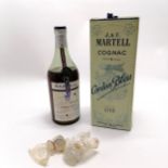 1950's Martell cognac cordon bleu brandy - unopened in original packaging ~ has signs of