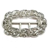 Large Victorian silver cast buckle by Hayes Brothers - 8.5cm & 43g