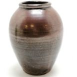 Amos Cardew art pottery vase with high fired glaze - 20cm high